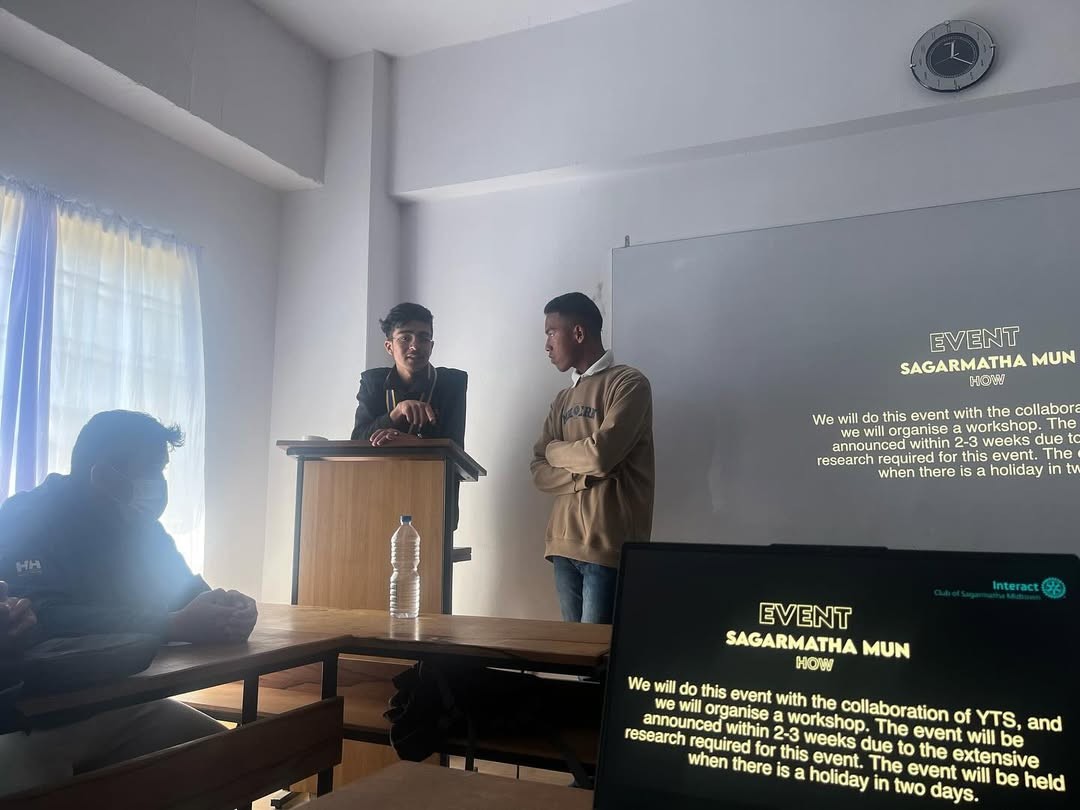 Samir speaking at an event